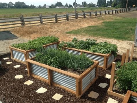 how to build a garden box with corrigated metal|corrugated steel garden bed.